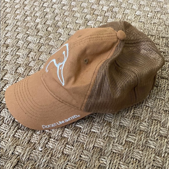 Ducks Unlimited Tan/Brown Duck Logo Cap - Picture 2 of 10
